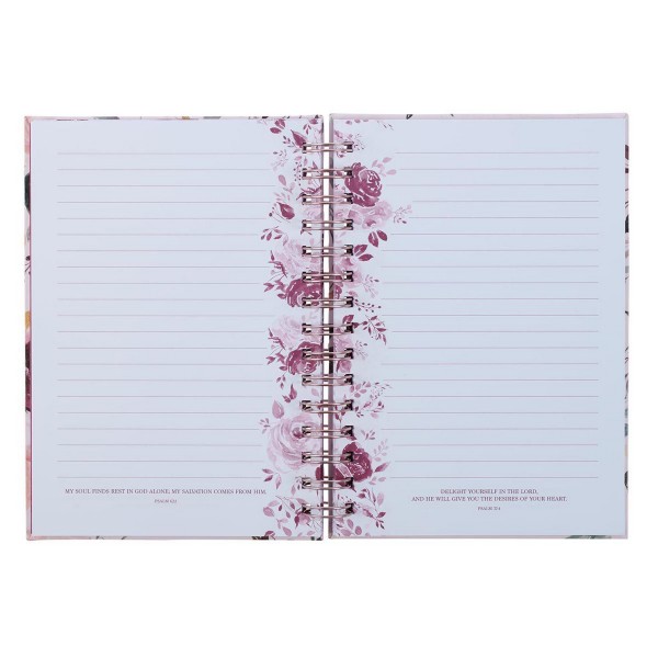 Velký drátěný zápisník - The Plans I Have for You Plum Floral