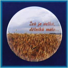 Magnetek s textem - prům.5cm.