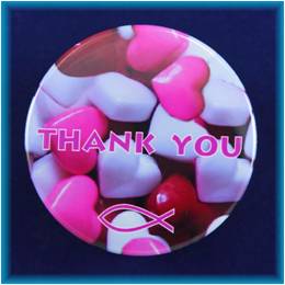 Magnetek s textem-prům.5cm-Thank you