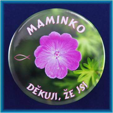 Magnetek s textem-prům.75mm-Maminko