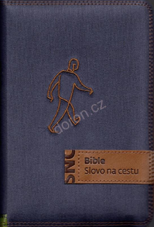 Bible Slovo na cestu, zip, jeans, modrá
