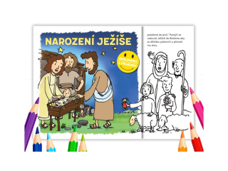 Omalovánky - NAROZENÍ JEŽÍŠE