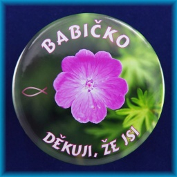 Placky 75mm - Babičko - zrcátko