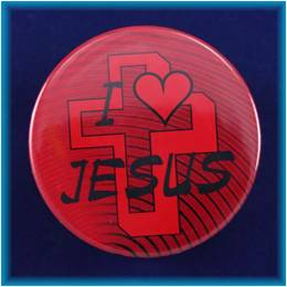 Magnetek s textem-prům.5cm-I Jesus - 1
