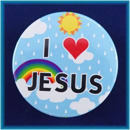 Magnetek s textem-prům.5cm-I Jesus - dětský