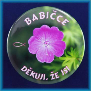 Magnetek s textem-prům.75mm-Babičce
