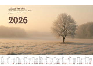 Nástěnný kalendář 2026 - Odkazuji vám pokoj