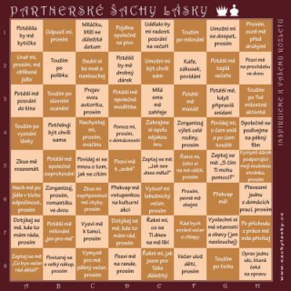 Partnerské šachy lásky (hnědé)