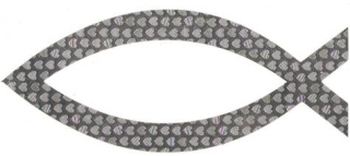 Samolepka-perleťová - střibrná ( vel. 12cm)