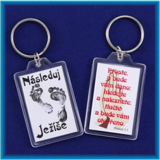 Klíčenka- dětský motiv s textem-3.8cm x5cm.