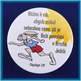 Kličenka- dětský motiv s textem-prům.5cm.