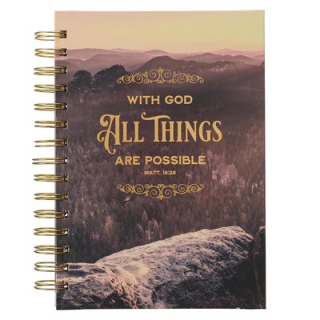 Kroužkový zápisník -All Things Are Possible Mountain Vista