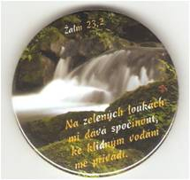 Magnetek s textem - prům.5cm.