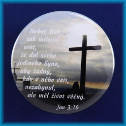 Magnetek s textem - prům.5cm.